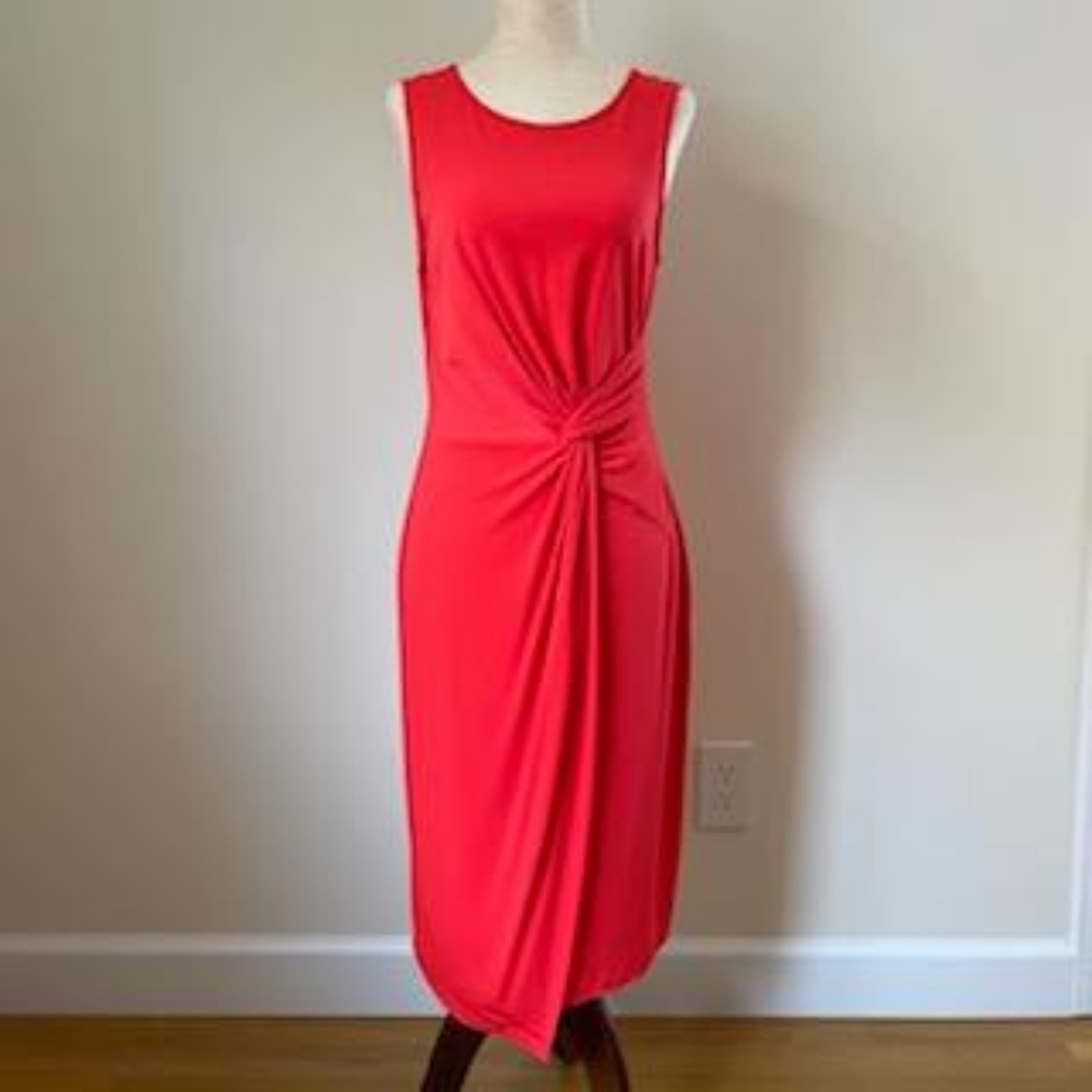 Catherine Malandrino Knot Front Sheath Dress